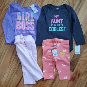Aunt Set Graphic Shirt and Pants